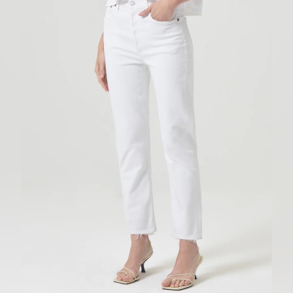 Agolde High Rise‎ Jeans, size 31/Sour Cream - A8